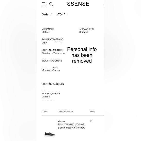 Versus Versace Black Safety Pin Sneakers - Picture 11 of 11